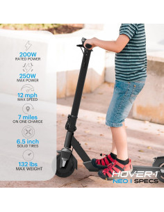 Scooter Eléctrico Plegable Hover-1 Neo I para Niños 4-7 Años 2