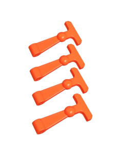 4 Pestillos de Refrigerador Ciuouient Alta Resistencia Naranja