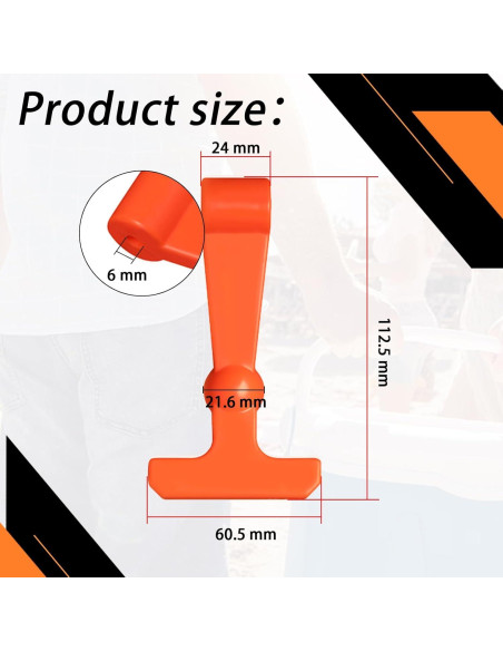4 Pestillos de Refrigerador Ciuouient Alta Resistencia Naranja
