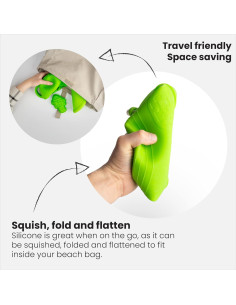 Regadera Infantil de Silicona Bigjigs Toys Naranja 19x10.5x12cm 2