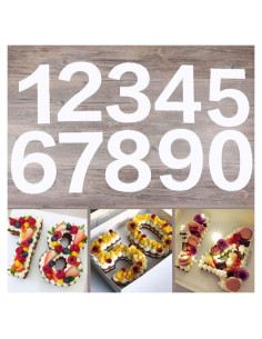 Moldes de Pastel Numerales EORTA 0-9 25.4 cm Reutilizables