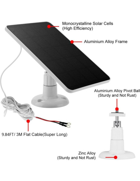 Panel Solar OUGETHER 4W para Timbre Ring - Carga Continua