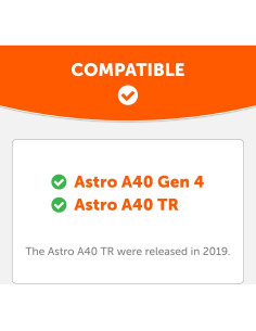 Diadema de Reemplazo WC BandZ A40 para Astro A40 TR y Gen 4 - Negro 2