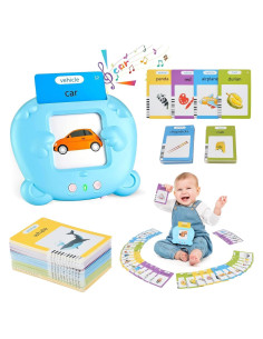 Tarjetas Flash Habladoras Bebe Mondo 224 Piezas Azul