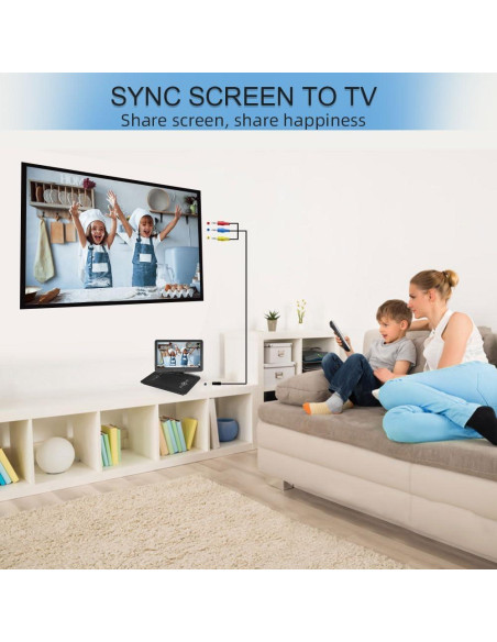 Reproductor de DVD Portátil HotHat 15.6" HD Batería 5000mAh