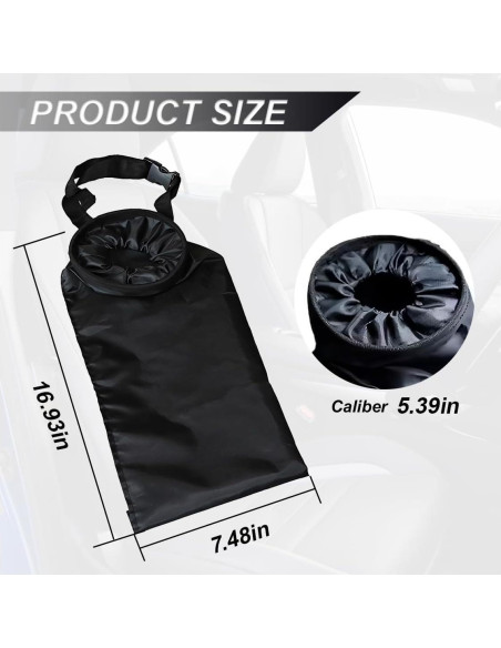 Bolsa de Basura para Auto ZIMISI Plegable Impermeable 43x19cm