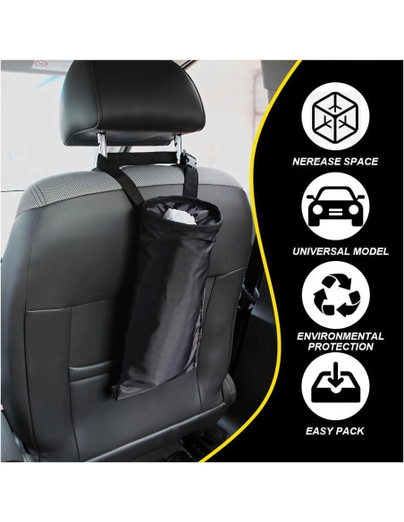 Bolsa de Basura para Auto ZIMISI Plegable Impermeable 43x19cm