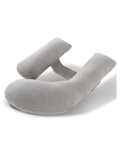 Almohada de Embarazo Elehealthy Grande Ajustable Gris