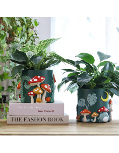 Maceta de Jardín GUGUGO Rana Colorida 12.7 cm con Drenaje 2