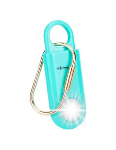 Alarma Personal de Seguridad 130dB con Luz Estroboscópica Aqua