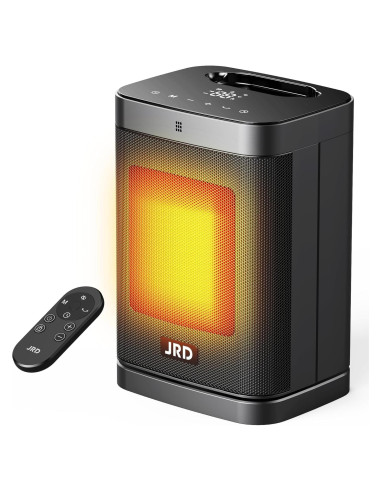 Calentador Eléctrico JRD 1500W Cerámico Portátil con Control Remoto