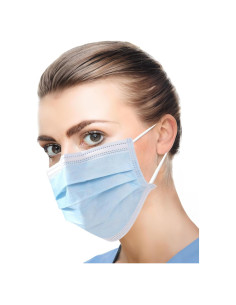 Mascarillas Desechables Tigris Nivel 3 Omnia ONE - 50 PCs, Azul