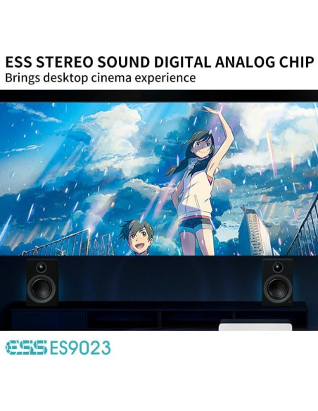 Altavoces de Estantería Bluetooth HOTMAY BS1 75W 4" Negro