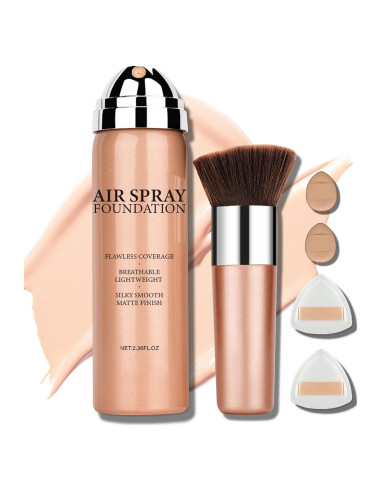 Spray de Base AirBrush DAMUSI 132g Natural/Porcelana Cálida