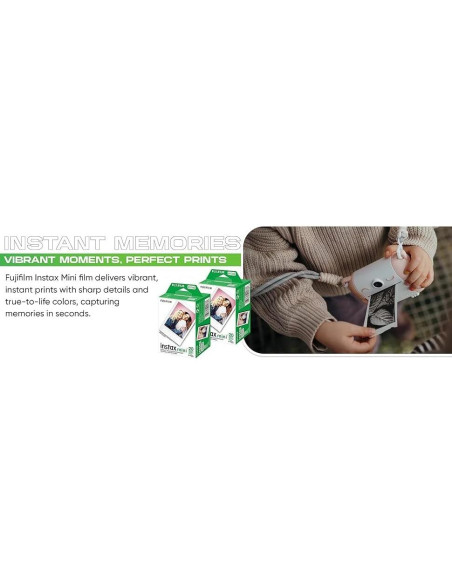 Película Instantánea Fujifilm Instax Mini ISO 800 - 2 Paquetes Dobles + USB