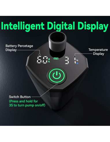 Ducha Portátil Clirass 6000mAh con Cubo Plegable 19.7L