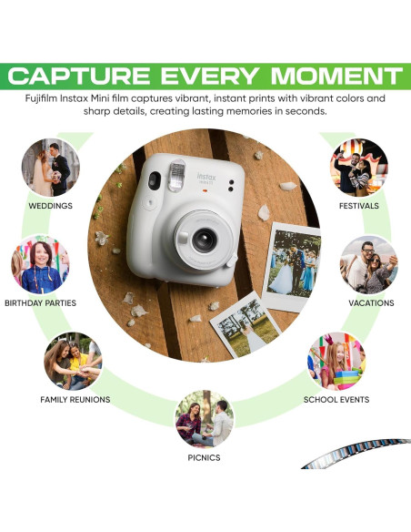 Película Instantánea Fujifilm Instax Mini ISO 800 - 2 Paquetes Dobles + USB