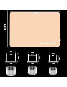 Kit de Práctica de Tatuaje CINRA 310PCS Piel y Tazas de Tinta 2