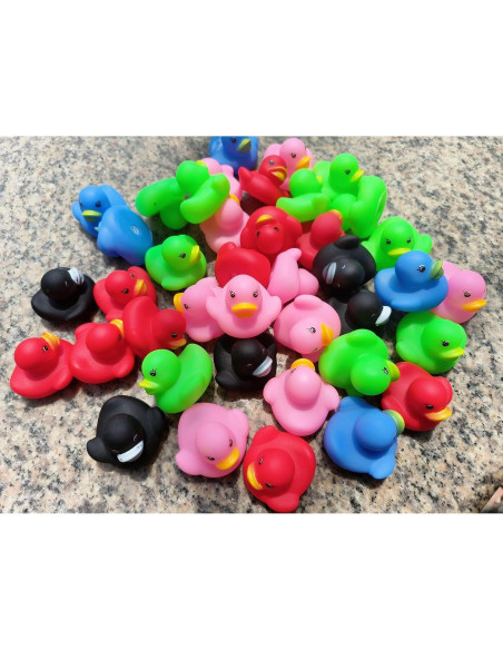 12 Patitos de Goma Multicolores para Baño Bebé - DZTIAN