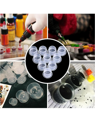 Kit de Práctica de Tatuaje CINRA 310PCS Piel y Tazas de Tinta