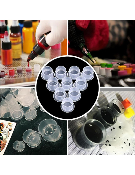 Kit de Práctica de Tatuaje CINRA 310PCS Piel y Tazas de Tinta