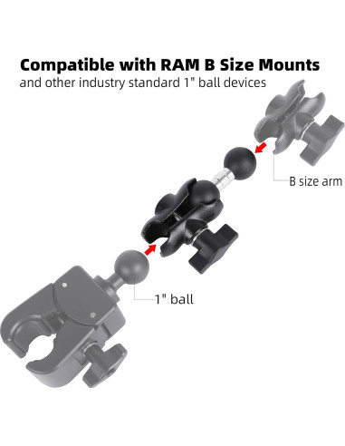 Brazo Doble Enchufe FPN 10.5 cm Rotación 360 Soporte Teléfono