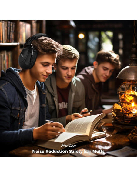 Auriculares de Reducción de Ruido ProCase NRR 28dB Negro