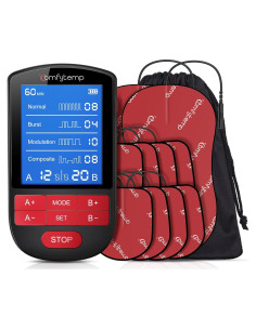 Comfytemp Estimulador Muscular TENS Doble Canal 30 Modos