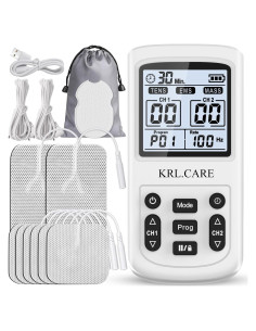 Estimulador Muscular TENS EMS KRL.CARE 3-en-1 Portátil 40 Niveles