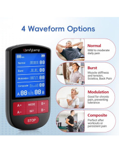 Comfytemp Estimulador Muscular TENS Doble Canal 30 Modos 2