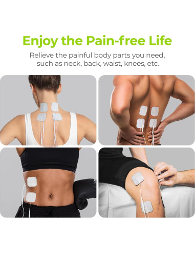 Almohadillas Electrodos TENS AUVON 5.08cm Reutilizables 48 Pzas