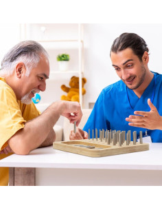 Tablero de Clavos de Madera SLCINWZDT para Terapia Ocupacional 2