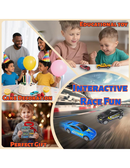 KIDAMI 8 Coches de Juguete Metal Fundido 1:64 con Estuche KIDAMI 8 Coches de Juguete Metal Fundido 1:64 con Estuche