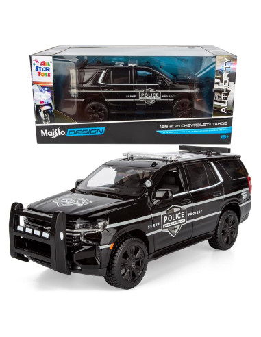 Maisto 32548 Chevy Tahoe 2021 Policía 1:24 Negro