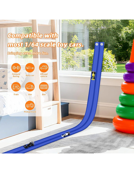 Kit de Pista de Carreras Flexible 4 Autos Mittimiya 15 Pies