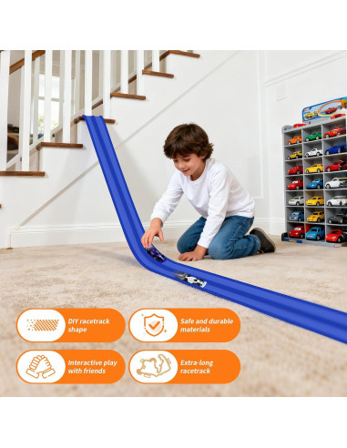 Kit de Pista de Carreras Flexible 4 Autos Mittimiya 15 Pies