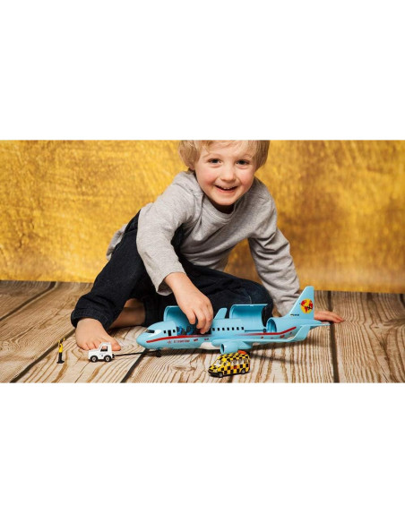 Aeronave Siku 5402 con Accesorios - Azul Claro, 38.5 cm