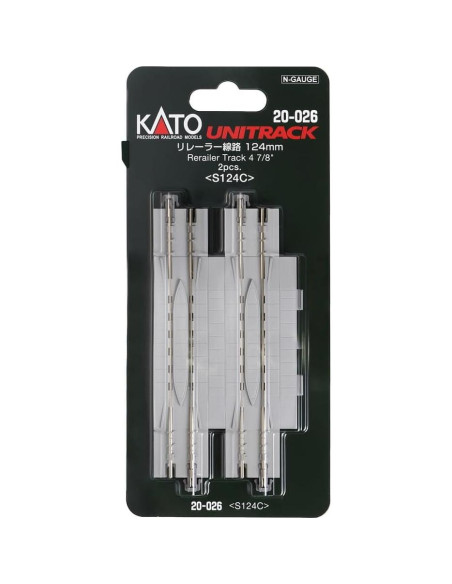 Vía de Restauración KATO 124mm Escala N 2 Piezas Modelo 20-026