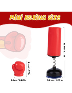 Juego de Mini Bolsa de Boxeo Mealivos con 2 Guantes - Alivio Estrés 2