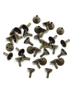 50 Bandejas de Incienso de Metal EATAKWARD Doradas 2.08cm