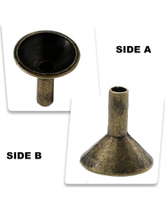 50 Bandejas de Incienso de Metal EATAKWARD Doradas 2.08cm 2