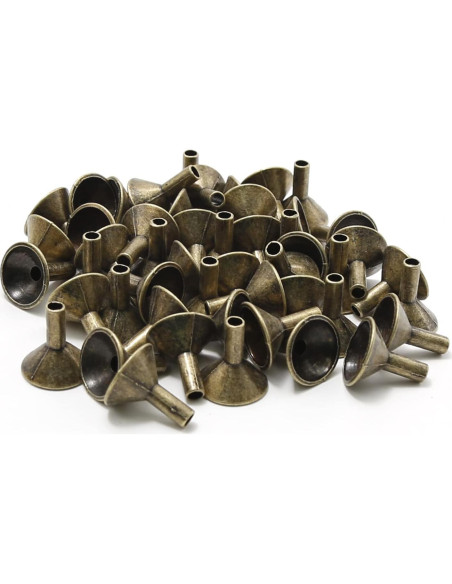 50 Bandejas de Incienso de Metal EATAKWARD Doradas 2.08cm