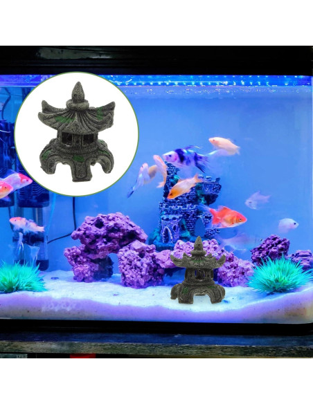 Adorno Pagoda Zen Toddmomy para Jardín y Acuarios 7.49cm