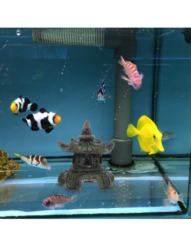 Adorno Pagoda Zen Toddmomy para Jardín y Acuarios 7.49cm