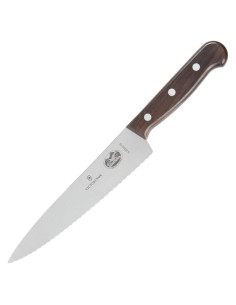 Cuchillo de Chef Victorinox 19 cm Serrado Mango Madera Rosa