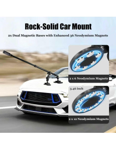 Soporte Magnético para Coche MEIENXIUS con 4 Bases 360 2