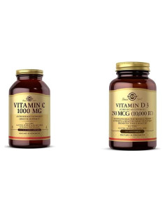 Solgar Vitamina C 1000 mg 250 Cápsulas Vegetales + D3 250 mcg 120 Gelatinas