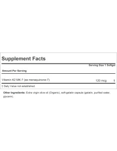 Vitamina K2 MK7 120 mcg Andrew Lessman 30 Gelatinas Blandas 2