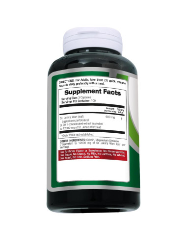 Cápsulas de Hierba de San Juan FITO MEDIC'S 300 Unidades 600 mg