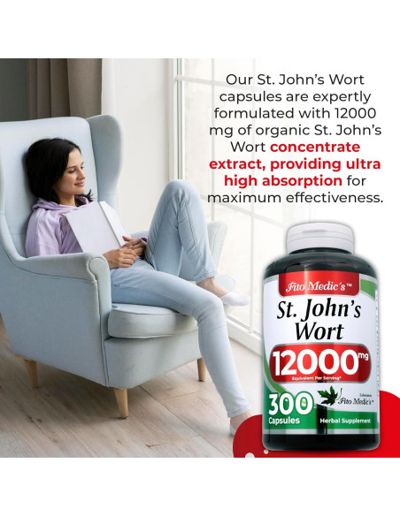 Cápsulas de Hierba de San Juan FITO MEDIC'S 300 Unidades 600 mg
